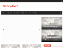 Tablet Screenshot of moneydiver.com